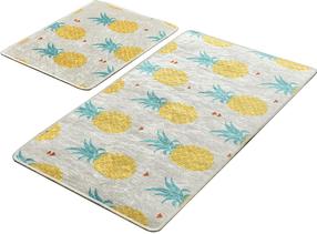 Комплект ковриков для ванны Foutastic Ananas 359CHL2218, многоцветный, 100 см x 60 см