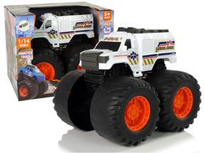 Žaislinis visureigis Lean Toys Monster Truck Turbo Beast, 1:14, balta sp.
