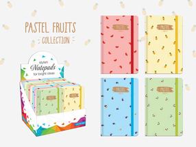 Märkmik Lastva Pastel Fruits, ruuduline, A6, 96 lehte, (värv/disain valitakse juhuslikult)
