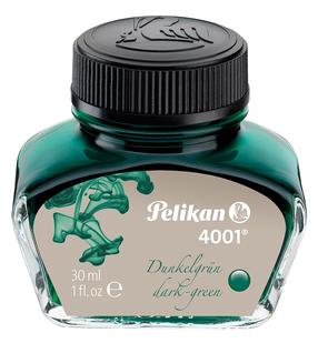 Tinte Pelikan 4001, zaļa krās.