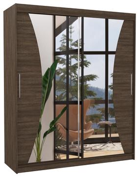 Spinta ADRK Charlotte 180, ruda sp., 58 cm x 180 cm x 215 cm, su veidrodžiu