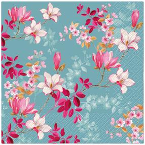 Pabersalvrätikud PAW Magnolia, 33 cm x 33 cm, mitmevärviline, 20 tk