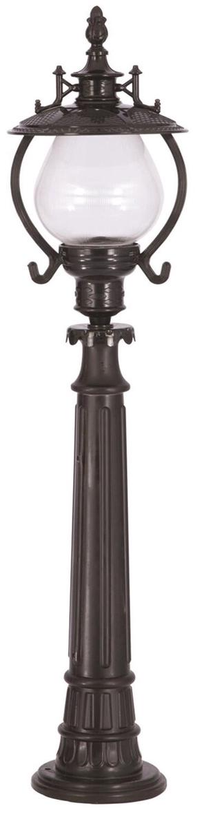 Pastatomas lauko šviestuvas Opviq BSU-68205-BSY-B, 60W, E27, IP65, juoda sp., 25 cm x 107 cm