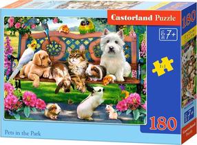 Pusle Castorland Pets in the Park B-018444, 32 cm x 23 cm, 180 tk, mitmevärviline