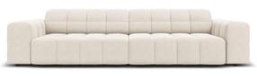 Sofa Micadoni Home Jennifer Velvet, smėlio sp., 244 x 102 cm x 70 cm