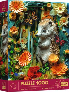 Пазл Trefl Paper Art Hedgehog 40042, 68 см x 34 см, 1000 шт., многоцветный