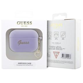 Kõrvaklappide ümbris Guess For Apple AirPods Pro 2, violetne v.