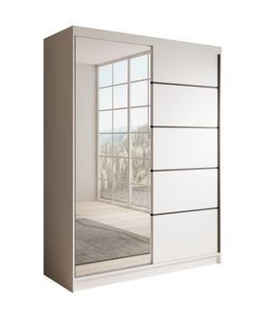 Riidekapp ADRK Cardi, valge v., 150 cm x 58 cm x 200 cm