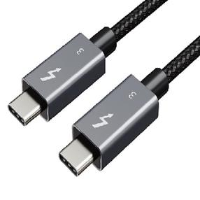 Kabelis Extra Digital Thunderbolt 3 CA913343 USB Type-C, USB Type C, 2 m, juoda sp./pilka sp.