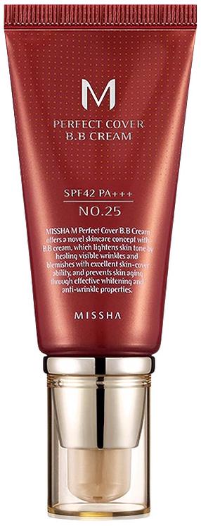 BB kreem Missha M Perfect Cover, SPF 42, warm beige v., 25, 50 ml