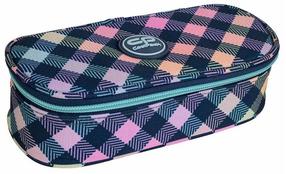 Penalas CoolPack Campus California, 23 cm x 10 cm, mėlyna sp./oranžinė sp./rožinė sp.
