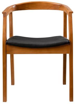 Valgomojo kėdė Kalune Design Albero 44 117FRF1144, juoda sp./riešuto sp., 53 cm x 50 cm x 70 cm