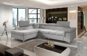 Kampinė sofa Eridano Sawana 21, pilka sp., kairinė, 202 x 275 cm x 90 cm