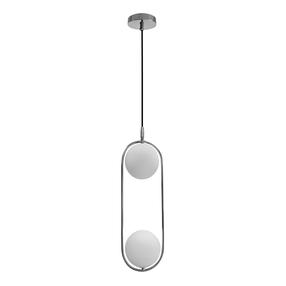 Šviestuvas kabinamas Candellux Lighting Cordel, G9, 2 x 28 W, balta sp. / chromo sp.