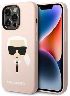 Telefona vāciņš Karl Lagerfeld KLHCP14XSLKHLP, rozā krās., Apple
