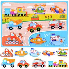 Puidust pusle Transport ZA3598, 30 cm x 22.5 cm, 9 tk, mitmevärviline