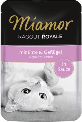 Šlapias kačių maistas Miamor Ragout Royale Duck With Poultry, antiena/paukštiena, 0.1 kg