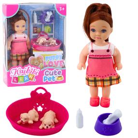 Nukk aksessuaaridega Lean Toys Kaibibi Cute Pet, 12 cm, mitmevärviline