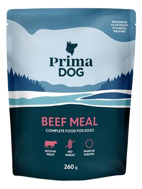 Šlapias šunų maistas Prima Dog Beef Meal, jautiena, 0.26 kg