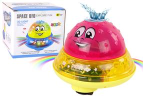 Игрушка для ванны Lean Toys Space Ufo 12723, желтый цв./розовый цв.