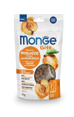 Skanėstas katėms Monge Meat Minis Codfish with Apricot, žuvis, 0.05 kg