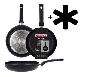 Keptuvė, su padėklu Newill Black, Ø 26 cm, aliuminis