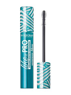 Skropstu tuša Deborah Milano Like A Pro Volume Waterproof, 13 ml, melna krās.