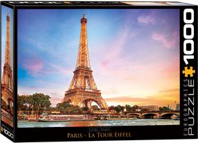 Пазл Eurographics Cities Paris La Tour Eiffel 6000-0765, 67.6 см x 48.9 см, 1000 шт., многоцветный