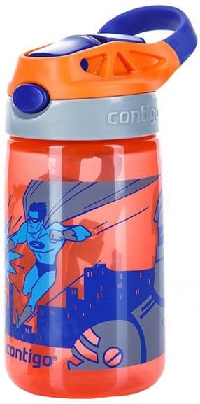 Бутылка для воды Contigo Gizmo Flip CON2094998, oранжевый цв./многоцветный, пластик, 0.42 л