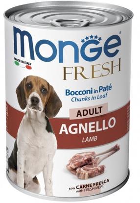 Влажный корм для собак Monge Fresh Chunks ADULT Adult, баранина, 0.4 кг