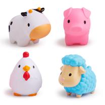 Žaislinis gyvūnas Munchkin Farm Bath Squirts 01200002, įvairių spalvų, 4 vnt.