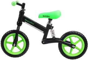 Balansinis dviratis Bimbo Bike Runner 75905, juoda sp./žalia sp., 12"