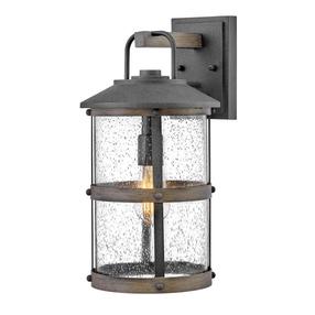 Sieninis lauko šviestuvas Quintiesse Lakehouse, 60W, E27, IP44, pilka sp., 22.9 cm x 43.6 cm