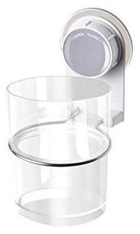 Vonios stiklinaitė ir laikiklis Ridder, balta