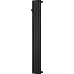 Veekütte rätikuradiator Mexen Flux, must v., 24 cm x 150 cm, 450 W