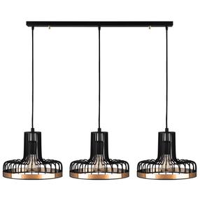 Šviestuvas kabinamas Opviq Fellini MR - 774 527ABY1772, E27, 3 x 40 W, vario sp./juoda sp. / juoda sp.