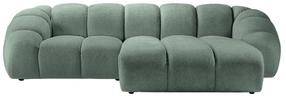 Kampinė sofa Micadoni Home Diana Bubv13, mėtinė (mint) sp., dešininė, 294 x 182 cm x 72 cm