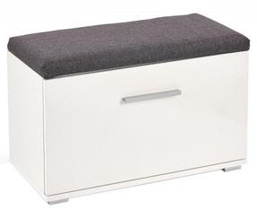 Batų suoliukas su spintele Lima ST2, balta, 70 cm x 32 cm x 45 cm