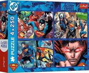 Пазл 4in1 Trefl The Courage Of Superman 13340, 23.8 см x 33.9 см, 1000 шт., многоцветный
