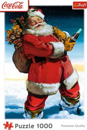 Dėlionė Trefl CocaCola Santa Claus In The Snow 10923, 68.3 cm x 48 cm, 1000 vnt., įvairių spalvų