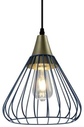 Lampa karināms GTV Tess 2578 OS-TESS-25-DEC, E27, 1 x 40 W, zila krās./zelta krās. / melna krās.