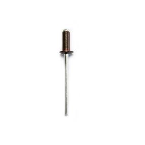 Alumiiniumist needid poolringikujulise peaga Haushalt RAL8017, 4 mm x 8 mm, 50 tk