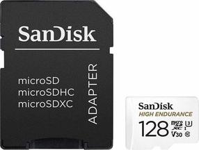 Mälukaart SanDisk High Endurance, 128 GB, 100 Mb/s - 40 Mb/s