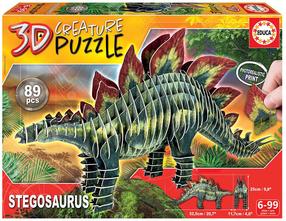 3D dėlionė Educa Stegosaurus 19184, 52.5 cm x 11.7 cm, 89 vnt., įvairių spalvų