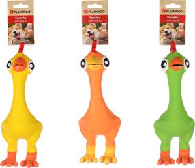 Žaislas šuniui, kramtymui Flamingo Chicken, 28 cm, (spalva/dizainas parenkami atsitiktine tvarka)