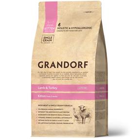 Kuiv kassitoit Grandorf Kitten GDCD0102, lambaliha/kalkun, 2 kg