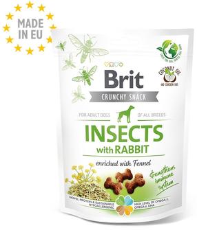 Витамины для собак Brit Care Crunchy Cracker - Insect with Rabbit, насекомые, 0.2 кг
