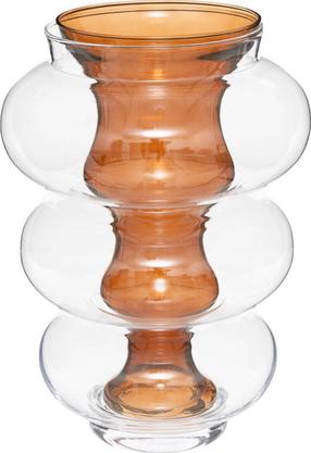 Vaza Atmosphera Matali Double, 36 cm, skaidri sp./ruda sp.