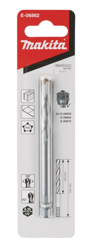 Centrēšanas urbis Makita TCT E-06862, 0.6 cm