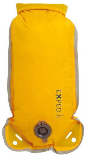 Ūdensizturīgā soma Exped Shrink Bag Pro, 5 l, dzeltena krās.